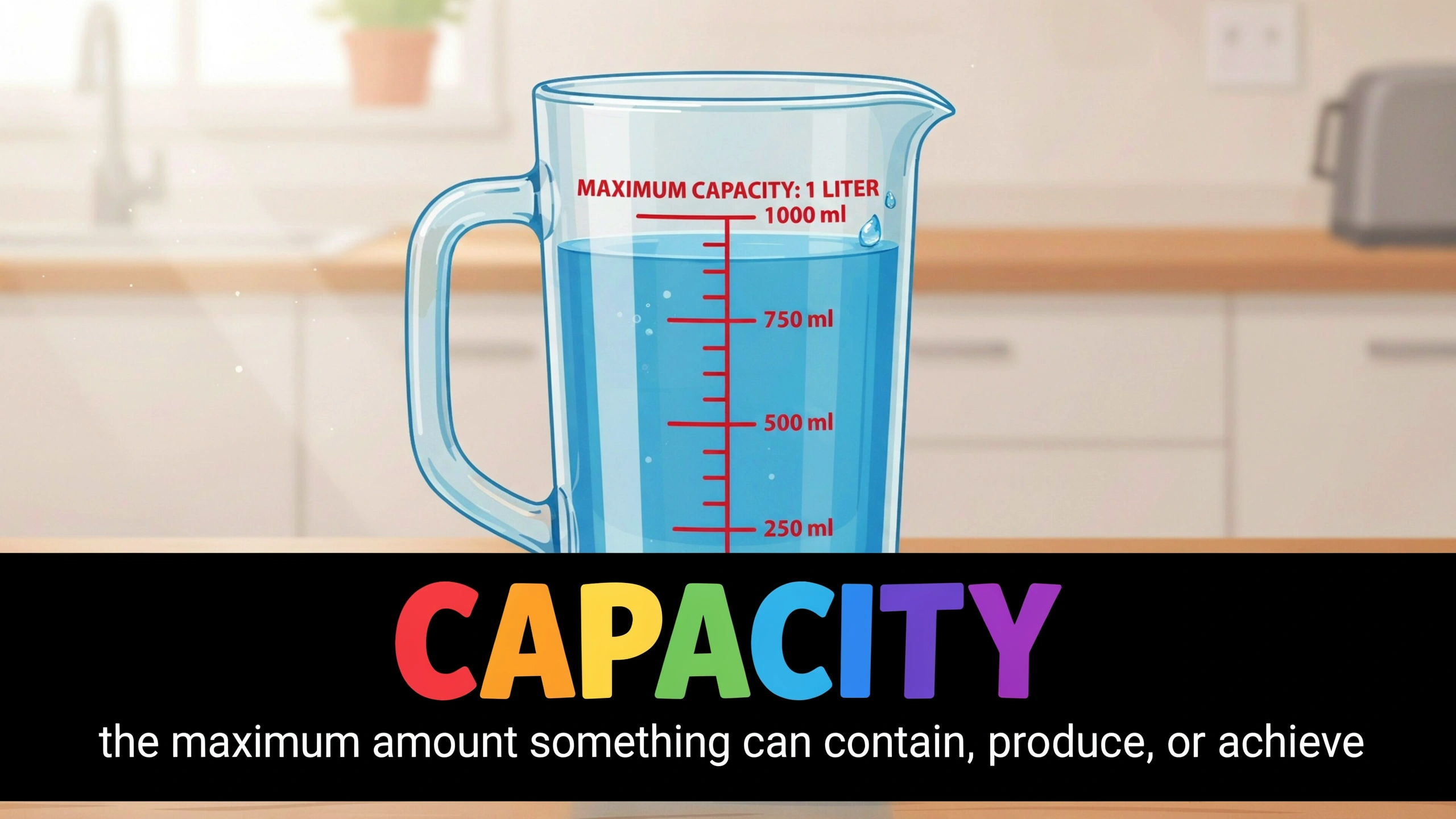 English Illustration for capacity